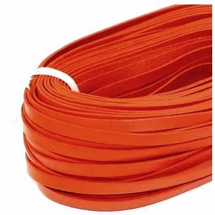 Leer 10x2mm Oranje 